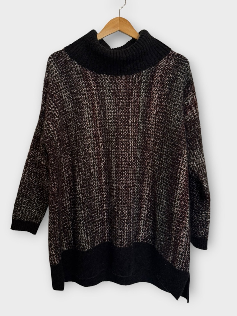 Pure Jill  Marled Cowl Neck Tunic Sweater | Size Small